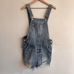 Anthropolgie Pilcro Overall Shorts NWT